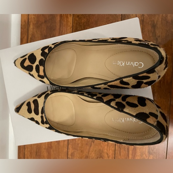 Calvin Klein Nadine 3 Leopard Brown heels Size 7 - Picture 5 of 6